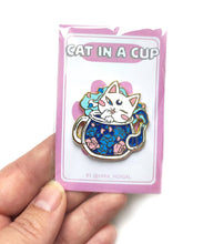 Load image into Gallery viewer, CAT IN A CUP PINS