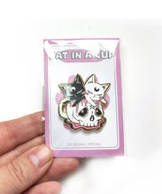 Load image into Gallery viewer, CAT IN A CUP PINS