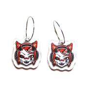 Load image into Gallery viewer, RED ONI EARRINGS