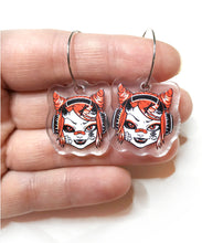 Load image into Gallery viewer, RED ONI EARRINGS