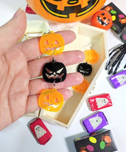 Load image into Gallery viewer, HALLOWEN PUMPKIN LONG EARRING