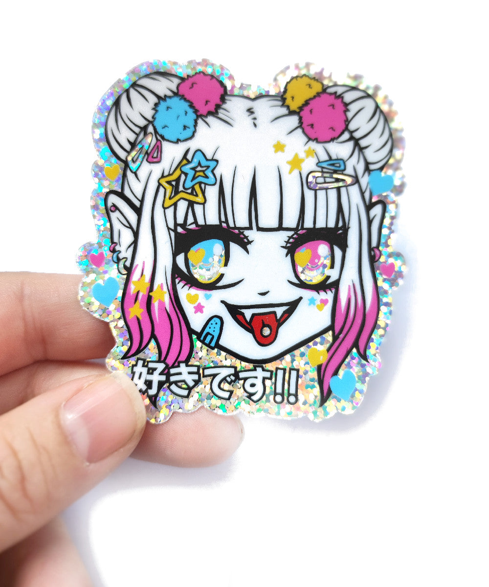 FAN CLUB GLITTER STICKER