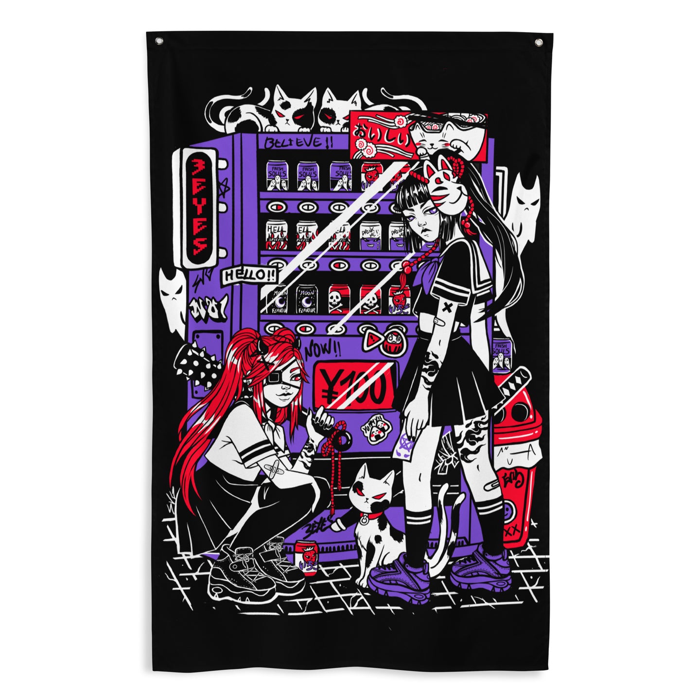 Wall Flag Vending machine