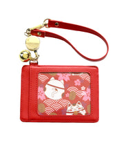 Load image into Gallery viewer, PREORDER Maneki neko red card holder
