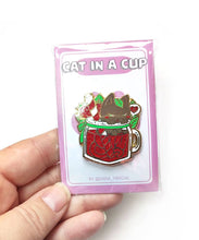 Load image into Gallery viewer, CAT IN A CUP PINS
