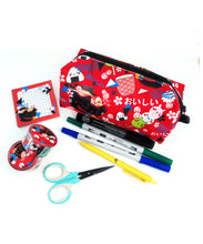 Load image into Gallery viewer, RED OISHII PENCIL CASE

