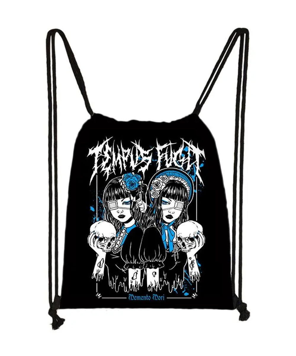 TEMPUS FUGIT DRAWSTRING BACKPACK