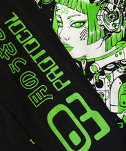 Load image into Gallery viewer, CYBER USAGI 兎 BLACK T-SHIRT

