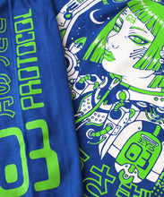 Load image into Gallery viewer, CYBER USAGI 兎 BLUE T-SHIRT

