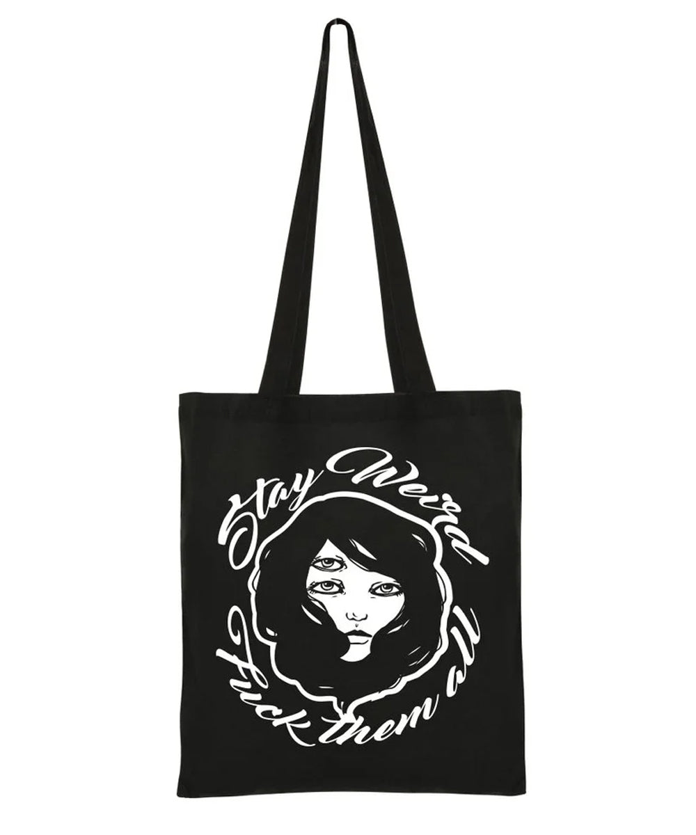 STAY WEIRD TOTE BAG